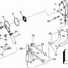 J40RSSM Rope Start, Tiller, 15 IN. shaft Топливный насос и фильтр