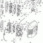 J115PLSSB Elec. Start, TNT, 20 IN. shaft Карбюратор и впускной коллектор