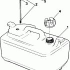 J40RSSM Rope Start, Tiller, 15 IN. shaft Топливный бак - 6 галлон