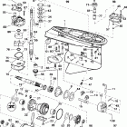 J150SPLSSC Elec. Start, TNT, 20 IN. shaft Gearcase - standard rotation - px, vl, vx & spl models