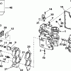 J40RSSM Rope Start, Tiller, 15 IN. shaft Цилиндр & Картер