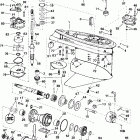 J200PLSSC Elec. Start, TNT, 20 IN. shaft Gearcase - standard rotation - pl, hpl models
