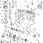 J150SPLSSC Elec. Start, TNT, 20 IN. shaft Gearcase - standard rotation - pl models