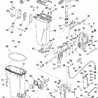 SE40RSLR Exhaust housing / stern & swivel bracket