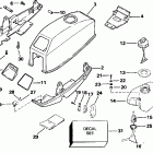 J2ROEOB Motor cover - johnson / evinrude & integral fuel tank