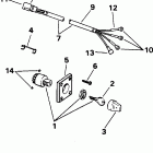 E50TTLEOS Ignition switch & cable