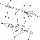 E85TTLERC Ignition switch & cable - 85 models