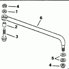 E115MLERS Steering link kit (w / o power trim & tilt)