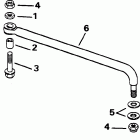 E60ELERS Steering link kit (w / o power trim & tilt)