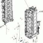 200 VERADO (4-STROKE)(6 CYL.) 1B517434 & Up Компоненты левой стороны блока цилиндров