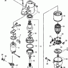 100 EFI (4-STROKE) 1B227000 THRU 1B366822 Стартер
