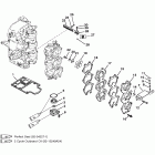 55 (3 CYL.) 0G290585  THRU 0G589999 Впускной коллектор и блок лепестковых клапанов