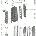 115 (6 CYL.) 5314656 THRU 5600966 End cap, manifold and exhaust covers