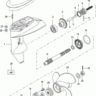 15 Carb(2CYL)(4-STROKE) 0R235949 & Up Корпус редуктора, вал гребного винта