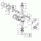 90 (3 CYL.) 0B240451 THRU 0C221999 Crankshaft, pistons / connecting rods (#638-8532--1)