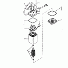 100 (4 CYL.) 0B209468 THRU 0D283221 Мотор гидроподъема Power Trim