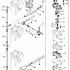 115 (6 CYL.) 7208848 AND UP Fuel pump and fuel lines (old style fuel pump)