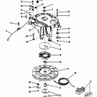 40 (2 CYL.) 5556230 AND UP Starter housing assembly