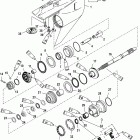 110 Jet (2.5L) 1B690542 & Up Корпус редуктора, вал гребного винта - обратное вращение