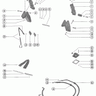 115 (6 CYL.) 4865178 THRU 5430526 Trim cylinders and hydraulic hoses