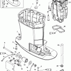 200 (DFI) 3.0L 1B504989 & Up Корпус вертикального вала и выпускная труба