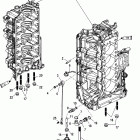 175 VERADO (4-STROKE)(4 CYL.) 1B227000 THRU 1B381711 Компоненты левой стороны блока цилиндров