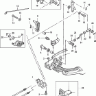 9.9 (4-STROKE)(209cc) 0R042475 & Up Throttle / shift linkage, 9.9 remote models