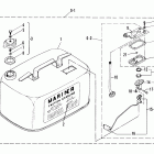 40A (ABOVE PROP. EXHAUST) 676-A007736 ANU UP      (M) Fuel tank (replacement or additional) 22.7 litre (6.0 ga...