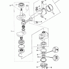 20C (THRU PROP. EXHAUST) 6A9-000101 THRU 010111 Коленвал и поршни