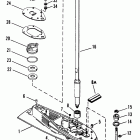 55 (3 CYL.) 0D000750 THRU 0G290584 Корпус редуктора, вертикальный вал