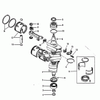 90 (3 CYL.) 0A996142 THRU 0B240450 Crankshaft, pistons and connecting rods (#646-818846)