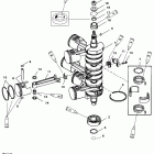 200 (DFI) 0G386496 THRU 0G589999 Crankshaft - pistons - and connecting rods