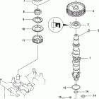15 Carb(2CYL)(4-STROKE) 0R235949 & Up Распределительный вал и масляный насос
