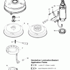 90 (3 CYL.) 0D283222 THRU 0G760299 Flywheel and starter motor (usa-0g438000 / bel-9927000 &...