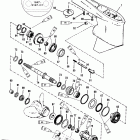 105 JET 0G303046 THRU 0G760299 Gear housing(propshaft-counter-s / n-0g437999 & below)