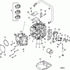 25 (4-STROKE) 0G590000 THRU 0G760299 Блок цилиндров