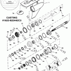 200 (DFI) 0G386496 THRU 0G589999 Gear hsg(prop shaft)counter rotation(g438000 & up)