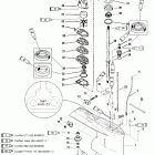 105 JET 0G303046 THRU 0G760299 Gear housing(driveshaft-counter-s / n-0g437999 & below)