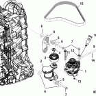 200 VERADO (4-STROKE)(4 CYL.) 1B517159 & Up Генератор и  натяжитель  ремня
