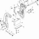 100 (4 CYL.) 0G760300 THRU 0G965520 Transom bracket(s / n usa-0t800999 /  bel-0p267999 and b...