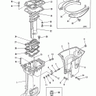 40 (TWIN CARB) (W/OIL INJECTION) 6E9-015001 AND UP      (M) Корпус вертикального вала