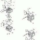 40 Carb (3 CYL.)(4-STROKE) 1C018826 & Up Карбюратор