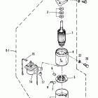 40A (ABOVE PROP. EXHAUST) 676-A007736 ANU UP      (M) Electric start motor