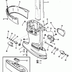40 (2 CYL.) 5556230 AND UP Корпус редуктора, вертикальный вал