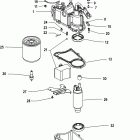 200 (3.0L EFI) 1B504989 & Up Vapor separator components