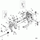 15 (4-STROKE) 1B227000 & Up Кронштейн транца