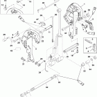 25 (4-STROKE) 0G760300 THRU 0T408999 Кронштейн транца