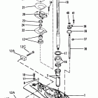55 (3 CYL.) 0D000750 THRU 0G290584 Gear hsg (dr /  shaft)(bigfoot)(seapro / marathon / pont...
