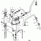 100 EFI (4-STROKE) 1B227000 THRU 1B366822 Vapor separator hose routings