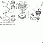 105 JET 0G303046 THRU 0G760299 Маховик и мотор стартера